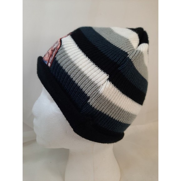 WWE JOHN CENA UNDERTAKER KOFI KINGSTON Striped Knitted Boys Cap Winter Beanie - Picture 7 of 13